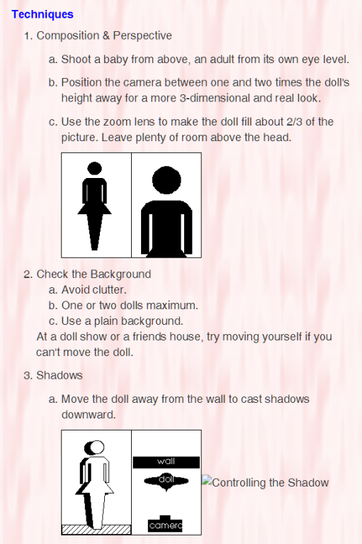 Photographing Your Dolls